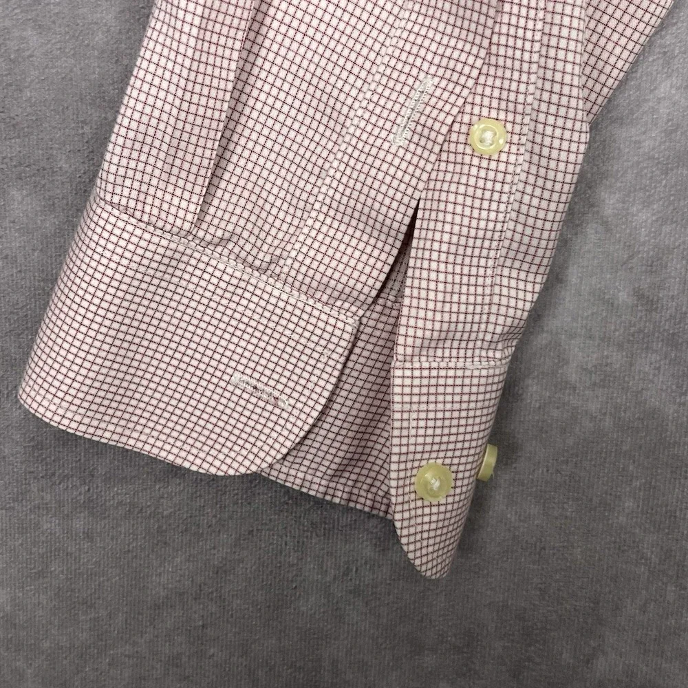Forsyth of Canada Men's Plaid Wrinkle Free Long Sleeve Dress Shirt 17.5-35/35 - Picture 13 of 13